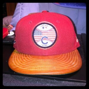 New Era Chicago Cubs Vintage Logo Fitted Cap 7 1/4